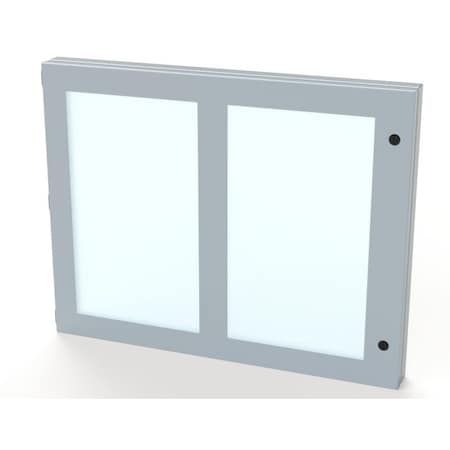Saginaw Control & Engineering Hinged Window, 22 in. H x 28 in. W x 1-1/2 in. L, Polycarbonate SCE-HWK2228